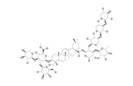 LUPEROSIDE-J;3-O-BETA-[GALACTOPYRANOSYL-(1->2)-[ARABINOPYRANOSYL-(1->3)]-(6-O-METHYL)-GLUCURONOPYRANOSYL]-GYPSOGENIN-28-O-[XYLOPYRANOSYL-(1->3)-X