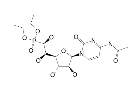 DIETHYL-[1'-(5',6'-DIHYDROXY-BETA-D-ARABINO-HEXOFURANOSYL)-CYTOSYL]-6'-PHOSPHONATE