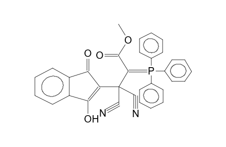 METHYL BETA,BETA-DICYANO-3-HYDROXY-1-OXO-ALPHA-(TRIPHENYLPHOSPHORANYLIDENE)INDENE-2-PROPIONATE