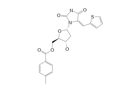 (Z)-1-[2-DEOXY-5-O-(4-METHYLBENZOYL)-ALPHA-D-ERYTHRO-PENTOFURANOSYL]-5-(2-THIENYLMETHYLENE)-2,4-IMIDAZOLIDINEDIONE