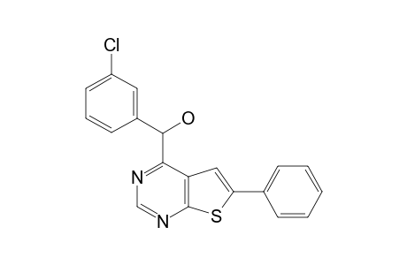 (3-CHLORO-PHENYL)-(6-PHENYLTHIENO-[2,3-D]-PYRIMIDIN-4-YL)-METHANOL