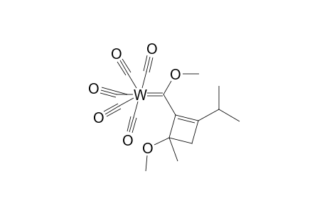 2-[Methoxymethylene(pentacarbonyl)tungsten]-3-methoxy-3-methyl-1-isopropylcyclobut-1-ene complex