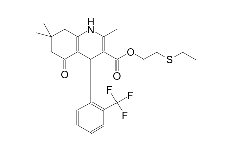 3-quinolinecarboxylic acid, 1,4,5,6,7,8-hexahydro-2,7,7-trimethyl-5-oxo-4-[2-(trifluoromethyl)phenyl]-, 2-(ethylthio)ethyl ester