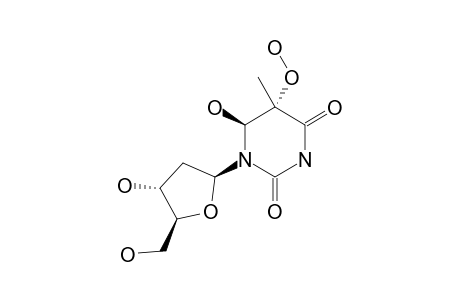 TRANS-(5S,6S)-5-HYDROPEROXY-6-HYDROXY-5,6-DIHYDROTHYMIDINE