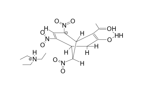 TRIETHYLAMMONIUM 6-ACETYL-2,4,9-TRINITRO-7-OXOBICYCLO[3.3.1]NON-2-EN-4-OATE, ENOL FORM II