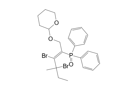 (1E)-2,3-DIBROMO-3-METHYL-1-[(TETRAHYDRO-2H-PYRAN-2-YL-OXY)-METHYL]-PENT-1-EN-1-YL-DIPHENYL-PHOSPHINE-OXIDE