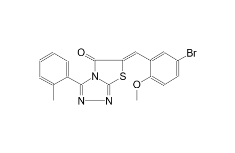 (6Z)-6-(5-bromo-2-methoxybenzylidene)-3-(2-methylphenyl)[1,3]thiazolo[2,3-c][1,2,4]triazol-5(6H)-one