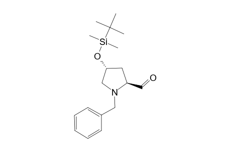 (2S,4R)-(N-BENZYL)-4-(TERT.-BUTYLDIMETHYLSILYLOXY)-PROLINAL