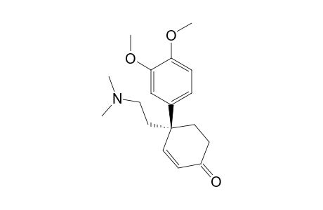 2-Cyclohexen-1-one, 4-(3,4-dimethoxyphenyl)-4-[2-(dimethylamino)ethyl]-, (R)-