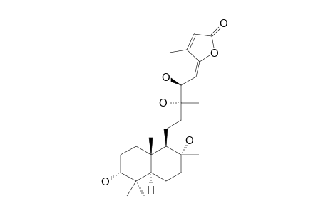 3-ALPHA,8-ALPHA,13,14-ERYTHRO-TETRAHYDROXY-LABD-15,17-DIEN-16,19-OLIDE