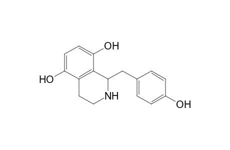 1,2,3,4-tetrahydro-5,8-dihydroxy-1-(4-hydroxybenzyl)-isoquinoline