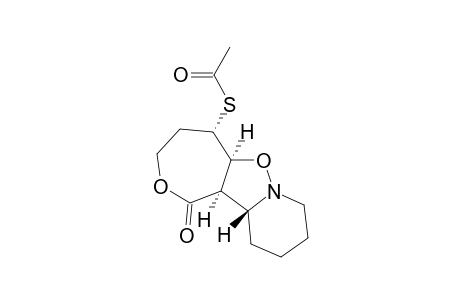 (5RS,5ARS,11ASR,11BSR)-5-ACETYLTHIODECAHYDRO-1H-OXEPINO-[3',4':4,5]-ISOXAZOLO-[2,3-A]-PYRIDIN-1-ONE,(TRANS-INVERTOMER)