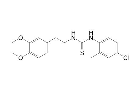 1-(4-chloro-o-tolyl)-3-(3,4-dimethoxyphenethyl)-2-thiourea