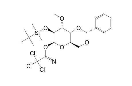 O-(2-O-TERT.-BUTYLDIMETHYLSILYL-3-O-METHYL-4,6-O-BENZYLIDENE-BETA-D-ALTROPYRANOSYL)-TRICHLOROACETIMIDATE