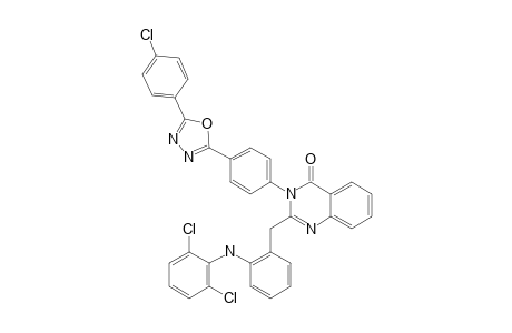 3-[4-[5-(4-CHLORO-PHENYL)-1,3,4-OXADIAZOL-2-YL]-PHENYL]-2-[2-[(2,6-DICHLORO-PHENYL)-AMINO]-BENZYL]-QUINAZOLIN-4(3H)-ONE