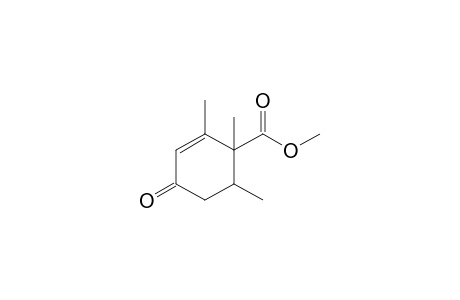 Methyl (1RS,6SR)-1,2,6-trimethyl-4-oxocyclohex-2-ene-1-carboxylate