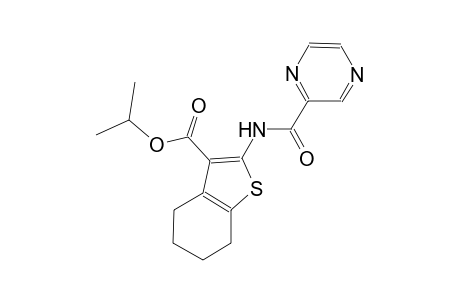 isopropyl 2-[(2-pyrazinylcarbonyl)amino]-4,5,6,7-tetrahydro-1-benzothiophene-3-carboxylate