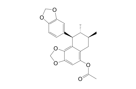 (7-S,8-R,9-R)-9-(BENZO-[D]-[1,3]-DIOXOL-5-YL)-7,8-DIMETHYL-6,7,8,9-TETRAHYDRONAPHTHO-[2,1-D]-[1,3]-DIOXOL-5-YL_ACETATE