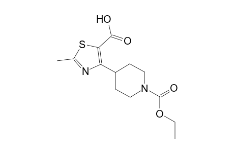 1-piperidinecarboxylic acid, 4-(5-carboxy-2-methyl-4-thiazolyl)-,ethyl ester