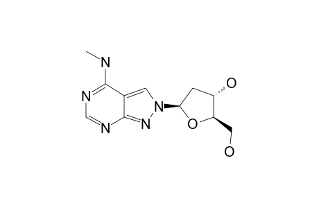 2-(2'-DEOXY-BETA-D-ERYTHRO-PENTOFURANOSYL)-4-(METHYLAMINO)-2H-PYRROLO-[3,4-D]-PYRIMIDINE