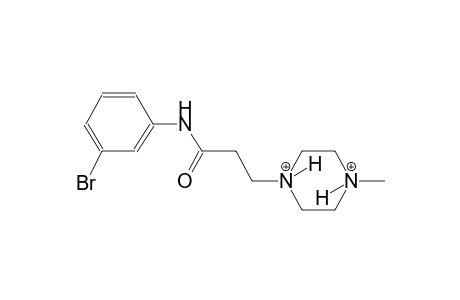 1-[3-(3-bromoanilino)-3-oxopropyl]-4-methylpiperazinediium