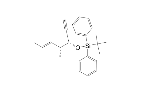 (3-R,4-R)-3-[(TERT.-BUTYLDIPHENYLSILYL)-OXY]-4-METHYLHEPT-5-(E)-EN-1-YN-1-YNE