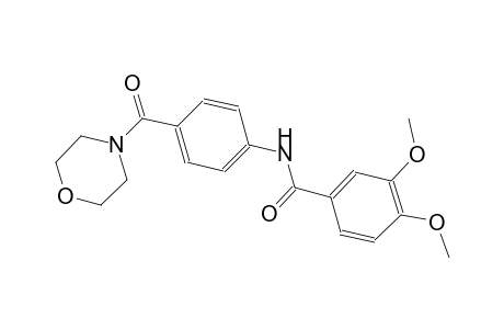 3,4-dimethoxy-N-[4-(4-morpholinylcarbonyl)phenyl]benzamide