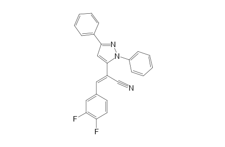 (Z)-2-(1,3-DIPHENYLPYRAZOL-5-YL)-3-(3,4-DIFLUOROPHENYL)-ACRYLONITRILE