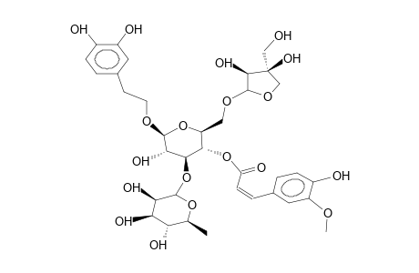 3-RHAMNOSYL-4-(3'HYDROXY-4'-METHOXY-PHENYL-ETHENYL-KETO)-6-APIOSYL-GLUCOSE-(3,-4-DIHYDROXYPHENYL)-ETHANOID