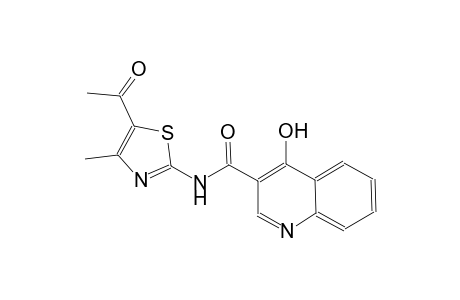 3-quinolinecarboxamide, N-(5-acetyl-4-methyl-2-thiazolyl)-4-hydroxy-