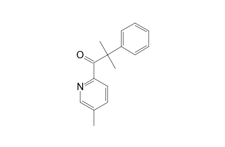 1-[2-(5-METHYLPYRIDYL)]-2-METHYL-2-PHENYLPROPANONE