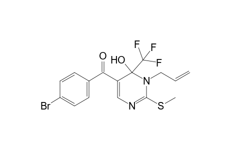 (1-Allyl-6-hydroxy-2-(methylthio)-6-(trifluoromethyl)-1,6-dihydropyrimidin-5-yl) (4-bromophenyl) methanone