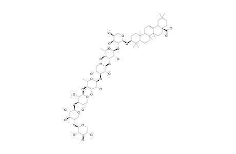 TRIPLOSIDE-A;OLEANOLIC-ACID-3-O-BETA-D-XYLOPYRANOSYL-(1->4)-BETA-D-XYLOPYRANOSYL-(1->3)-BETA-D-XYLOPYRANOSYL-(1->4)-ALPHA-L-RHAMNOPYRANOSYL-(1->3)-