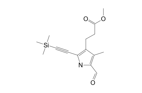 METHYL-(2-FORMYL-3-METHYL-5-(TRIMETHYLSILYL)-ETHYNYL-1H-4-PYRROLYL)-3-PROPANOATE