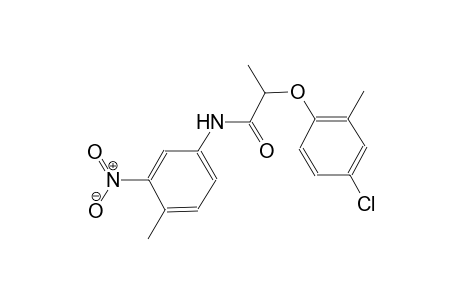 2-(4-chloro-2-methylphenoxy)-N-(4-methyl-3-nitrophenyl)propanamide