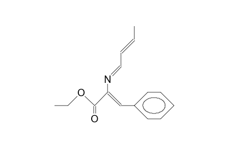 2-Ethoxycarbonyl-1-phenyl-3-aza-hepta-1,3,5-triene