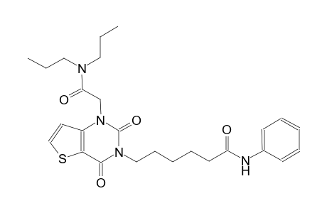 6-(1-[2-(dipropylamino)-2-oxoethyl]-2,4-dioxo-1,4-dihydrothieno[3,2-d]pyrimidin-3(2H)-yl)-N-phenylhexanamide