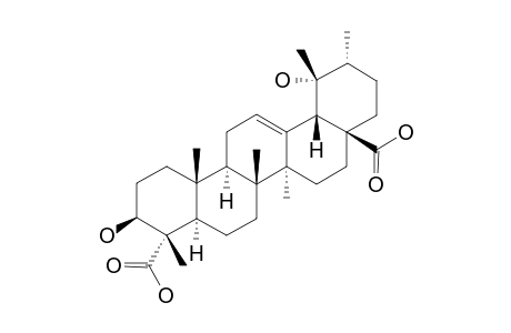 ROTUNDIOIC-ACID;3-BETA,19-ALPHA-DIHYDROXY-URS-12-EN-23,28-DIOIC-ACID