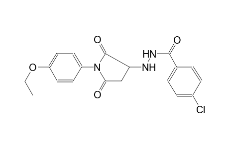 benzoic acid, 4-chloro-, 2-[1-(4-ethoxyphenyl)-2,5-dioxo-3-pyrrolidinyl]hydrazide