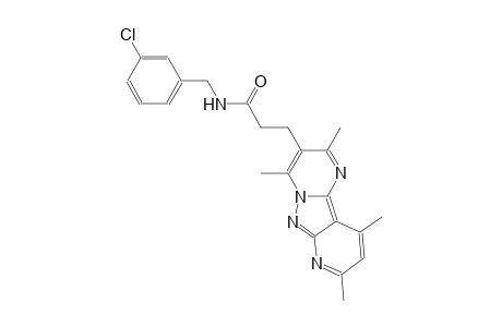 pyrido[2',3':3,4]pyrazolo[1,5-a]pyrimidine-3-propanamide, N-[(3-chlorophenyl)methyl]-2,4,8,10-tetramethyl-