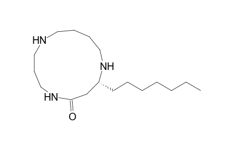 1,5,9-Triazacyclotridecan-4-one, 2-heptyl-, (R)-