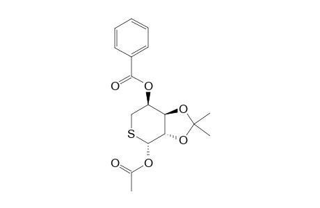 1-O-ACETYL-4-O-BENZOYL-2,3-O-ISOPROPYLIDENE-5-THIO-BETA-L-ARABINOPYRANOSE;MAJOR_ISOMER