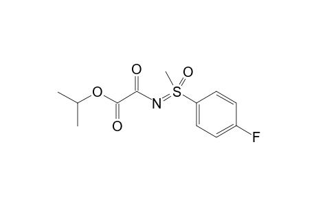 Isopropyl 2-{[(4-fluorophenyl)(methyl)(oxo)-.lambda.6-sulfaneylidene]amino}-2-oxoacetate