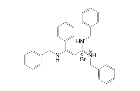 N-[1,3-Bis(benzylamino)-3-phenylprop-2-enylidene]phenylmethanaminium bromide