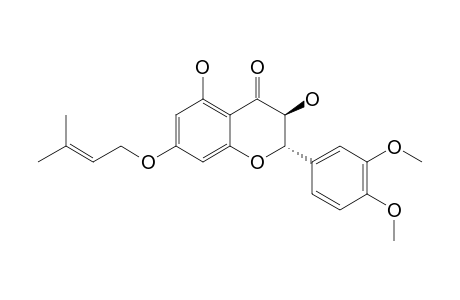 3,5-DIHYDROXY-7-(2,3-EN-METHYLBUTYLOXY)-3',4'-DIMETHOXY-2,3-DIHYDROFLAVONOL