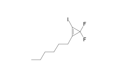 3,3-DIFLUORO-1-IODO-2-HEXYL-CYCLOPROPENE