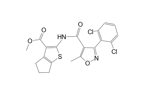 4H-cyclopenta[b]thiophene-3-carboxylic acid, 2-[[[3-(2,6-dichlorophenyl)-5-methyl-4-isoxazolyl]carbonyl]amino]-5,6-dihydro-, methyl ester