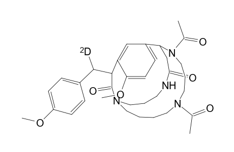 1,6,10,22-Tetraazatricyclo[9.7.6.1(12,16)]pentacosa-12,14,16(25)-triene -18,23-dione, 6,10-diacetyl-15-methoxy-17-[(4-methoxyphenyl)methyl-D]-