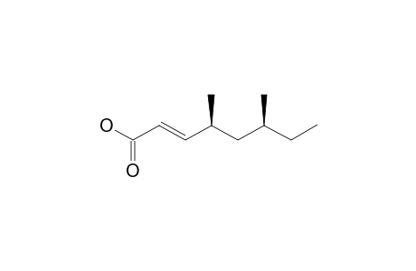 4-(S)-(2-(E),4-R*,6-R*)-4,6-DIMETHYL-2-OCTENOIC-ACID