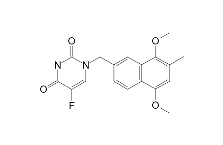 1-[(5,8-DIMETHOXY-7-METHYL-NAPHTHALEN-2-YL)-METHYL]-5-FLUORO-PYRIMIDINE-2,4(1H,3H)-DIONE